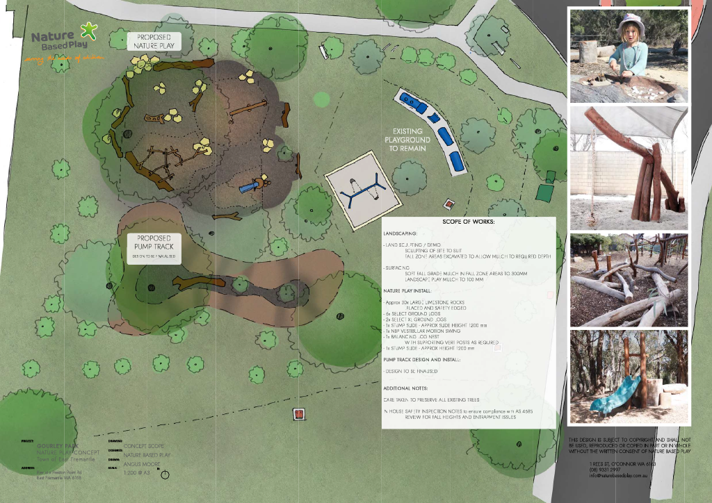 Gourley Park Nature-Based Playground Plans