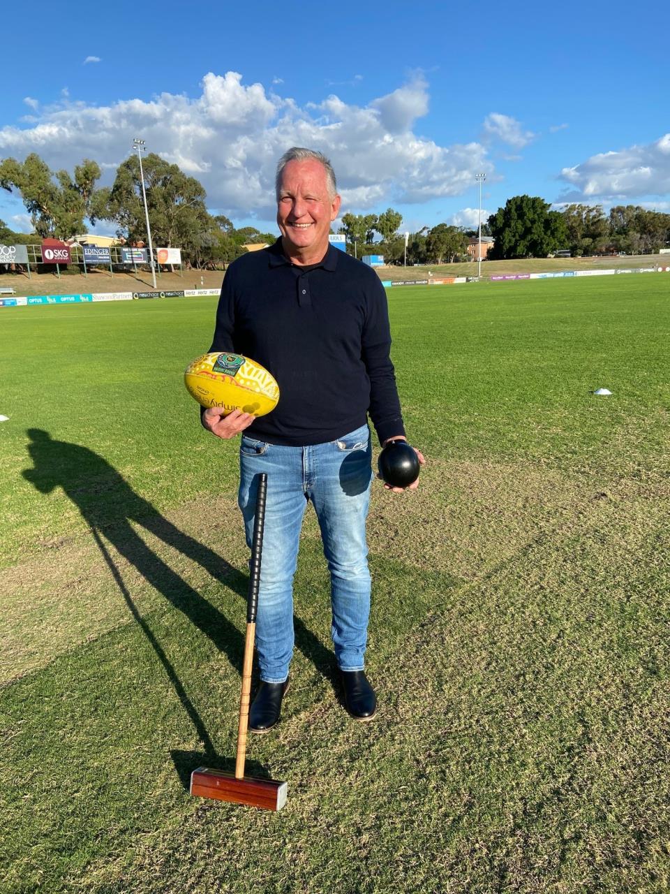 Mayor O'Neill at EF Oval