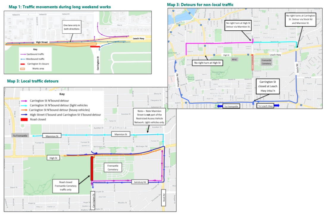 traffic detours