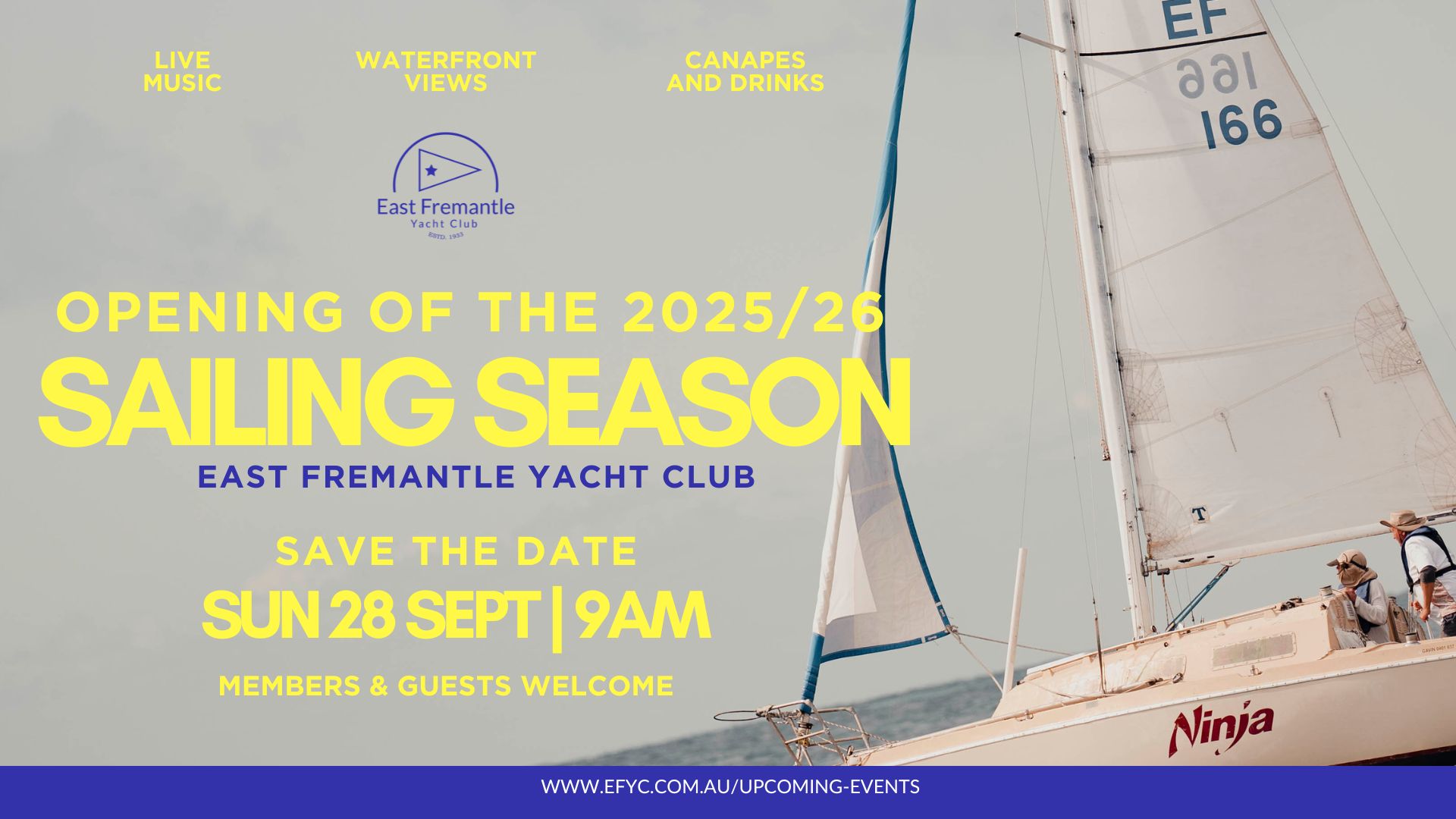 Opening of the 2025/26 Sailing Season at East Fremantle Yacht Club