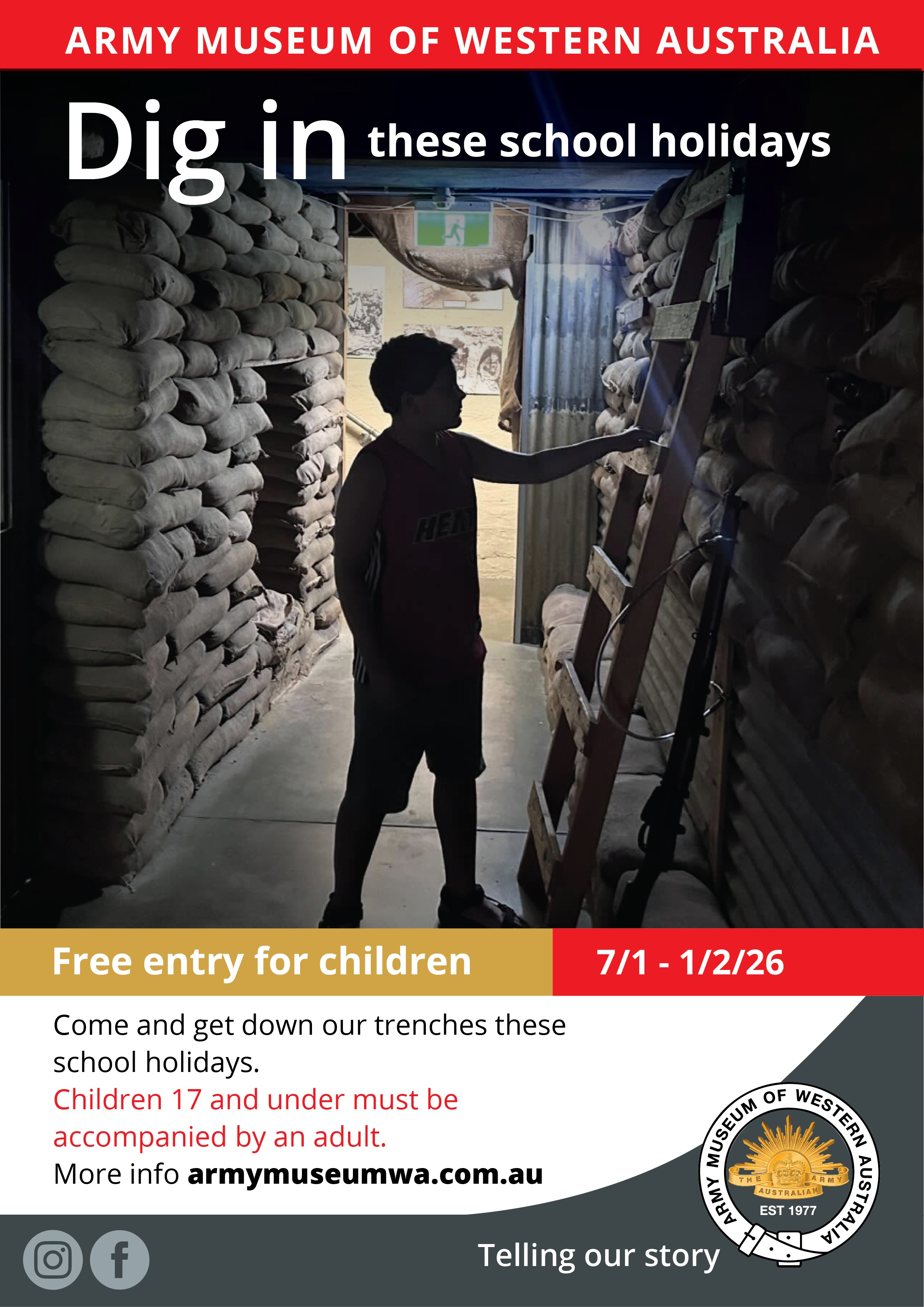 School Holidays at the Army Museum of WA