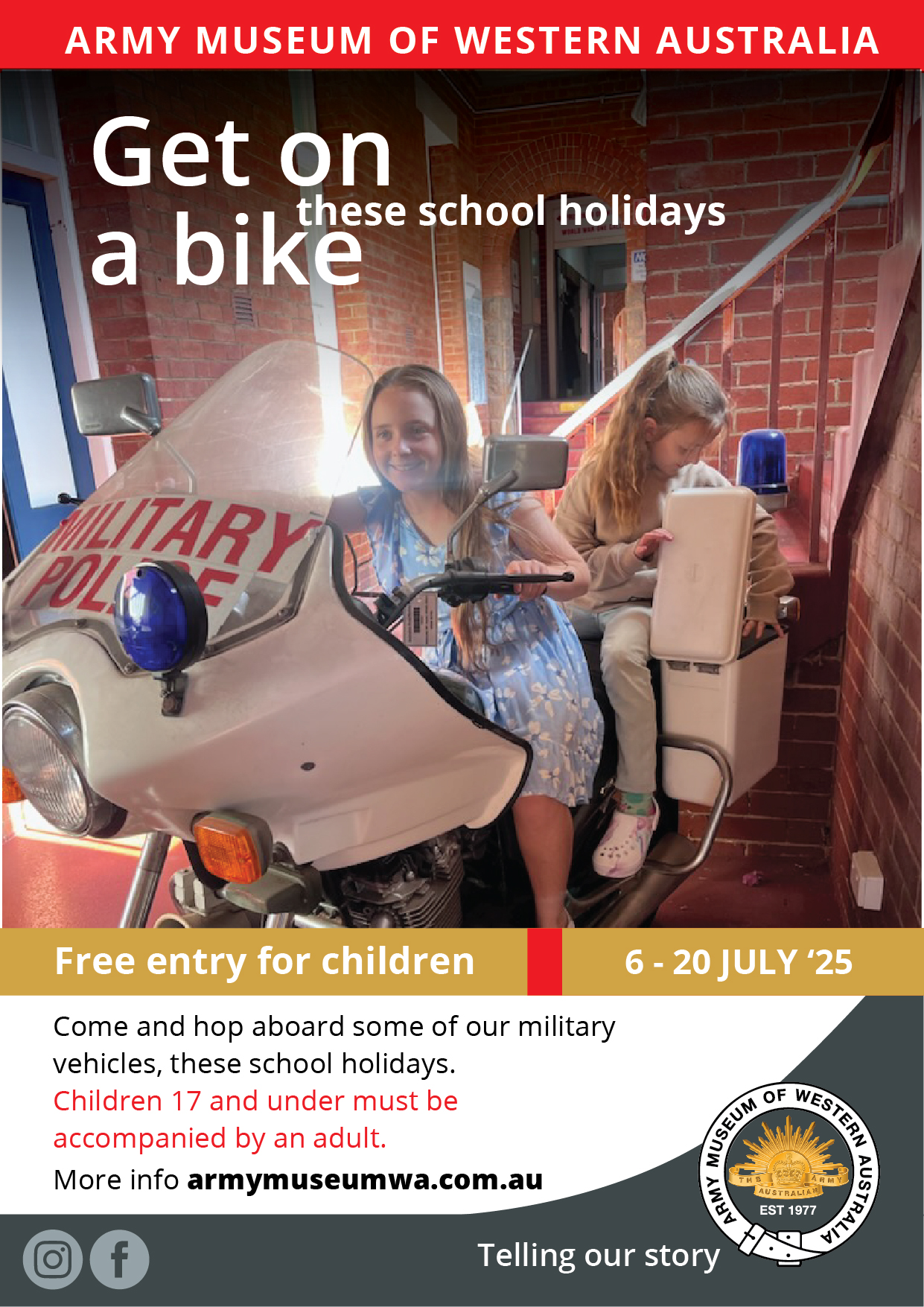 School Holidays Army Museum of WA